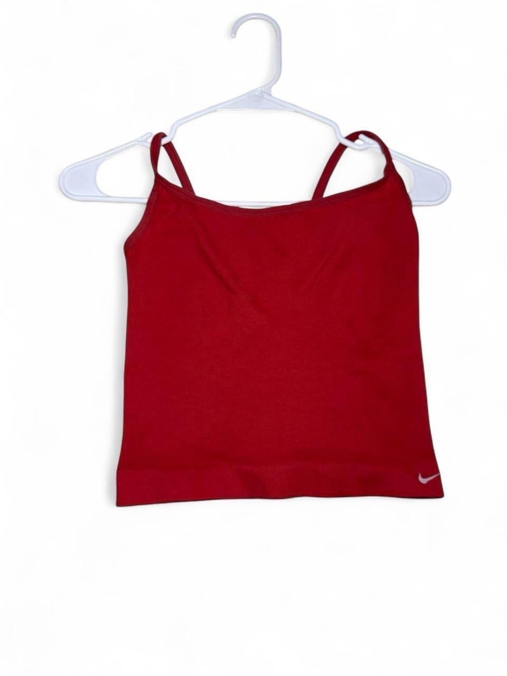 Vintage Nike Red Fitted Cami Tank 90’s Y2K Ribbed Stretch